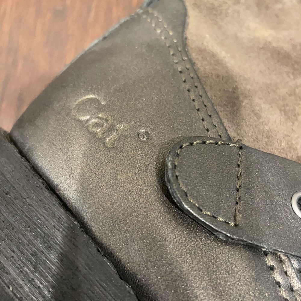 CAT by caterpillar leather/suede moto bootie THESE ARE A SIZE 6 1/2 - Picture 5 of 8